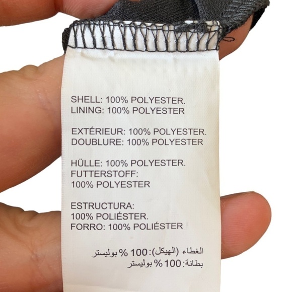 Stork & Babe Maternity Black Polka Dot Sleeveless Dress V-Neck Size Large NWT - Picture 10 of 10